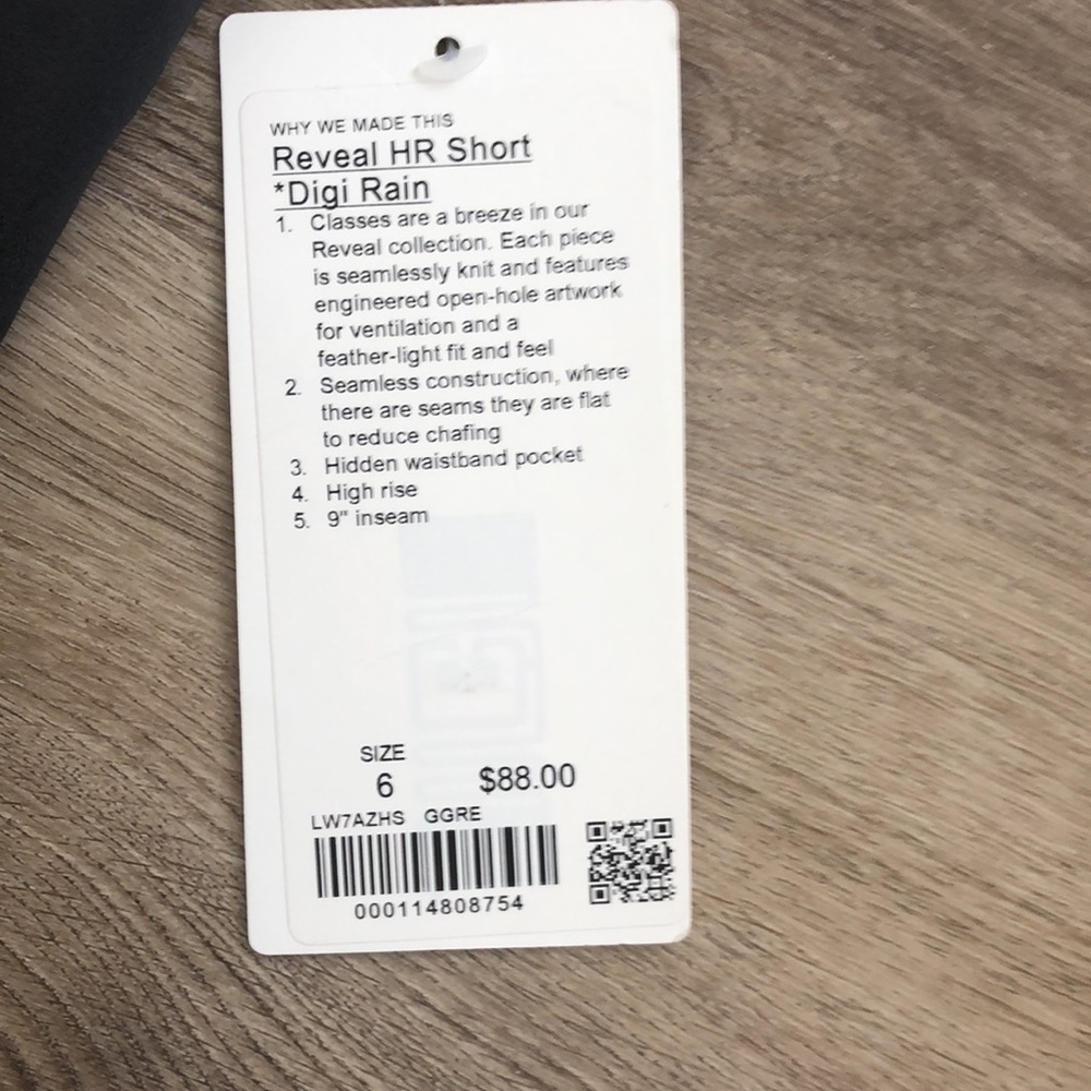 NWT Lululemon Reveal High Rise Short Digi Rain - Picture 6 of 13